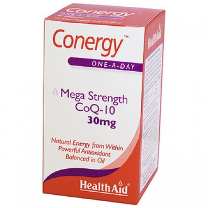 HEALTH AID Conergy Mega Strength CoQ-10 30 mg 90 Κάψουλες